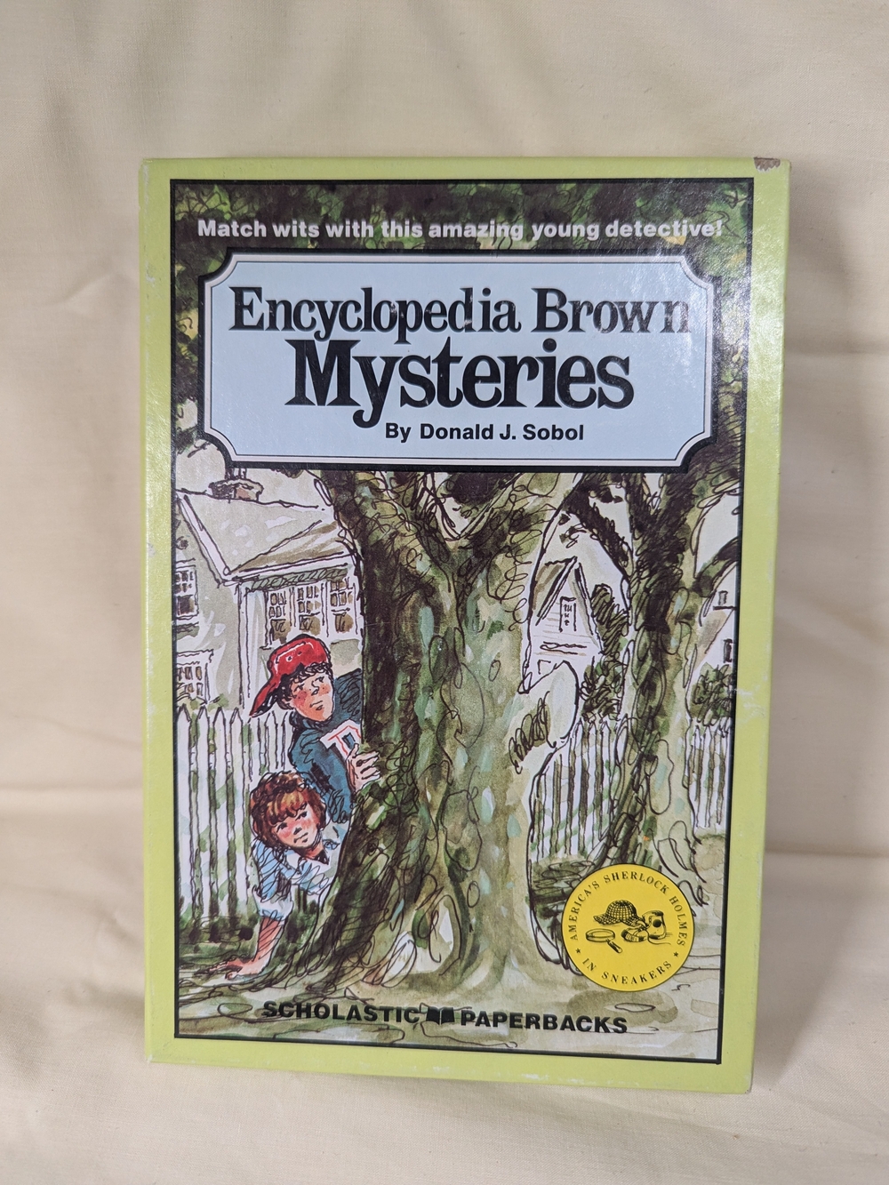 Scholastic Encyclopedia Brown Mysteries Books - Box Set Of 4, Vintage